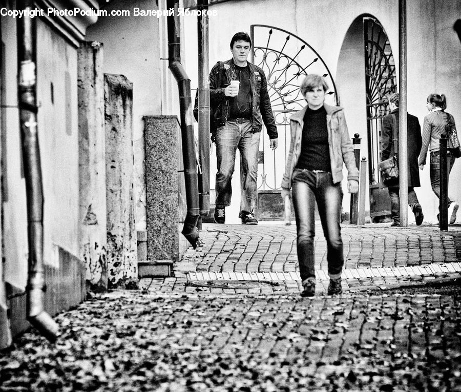 People, Person, Human, Cobblestone, Pavement, Walkway, Alley
