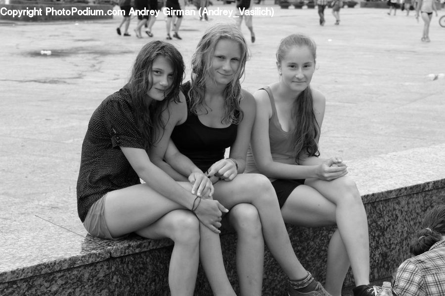 People, Person, Human, Bench, Blonde, Female, Woman