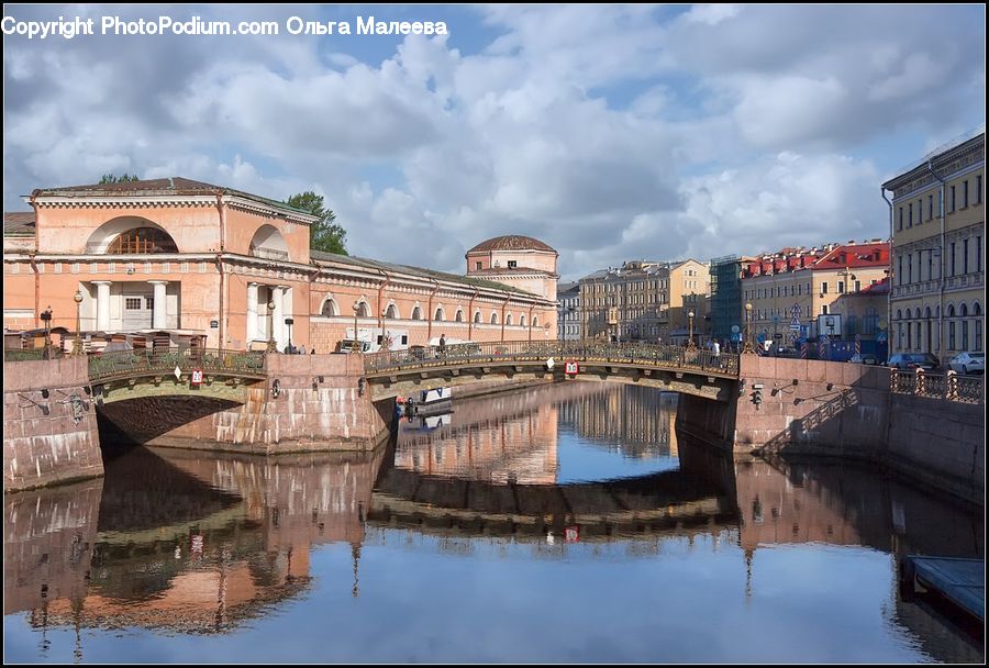 Boat, Watercraft, Bridge, Canal, Outdoors, River, Water