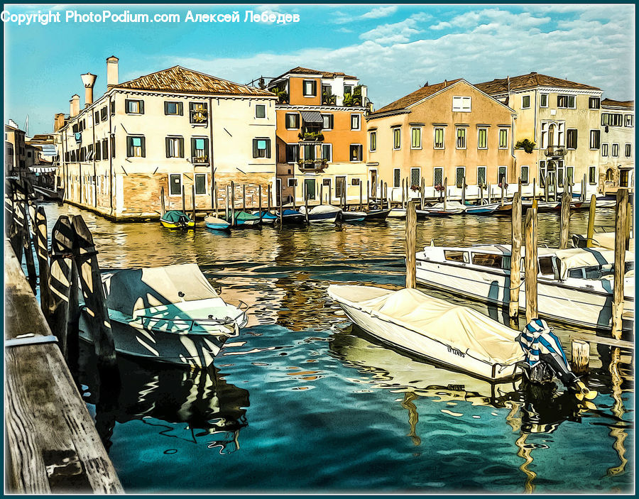 Boat, Watercraft, Gondola, Dock, Landing, Pier, Canal