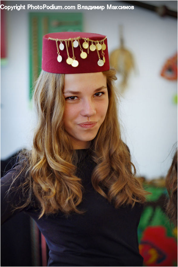 People, Person, Human, Blonde, Female, Woman, Cap