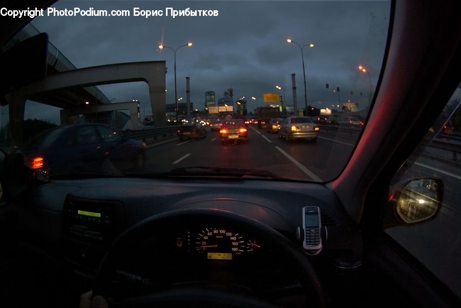 Automobile, Car, Vehicle, Freeway, Highway, Road, City