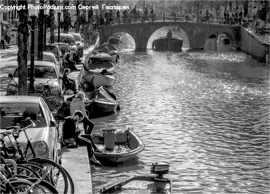 Assembly Line, Factory, Bridge, Boat, Gondola, Motor, Motorcycle
