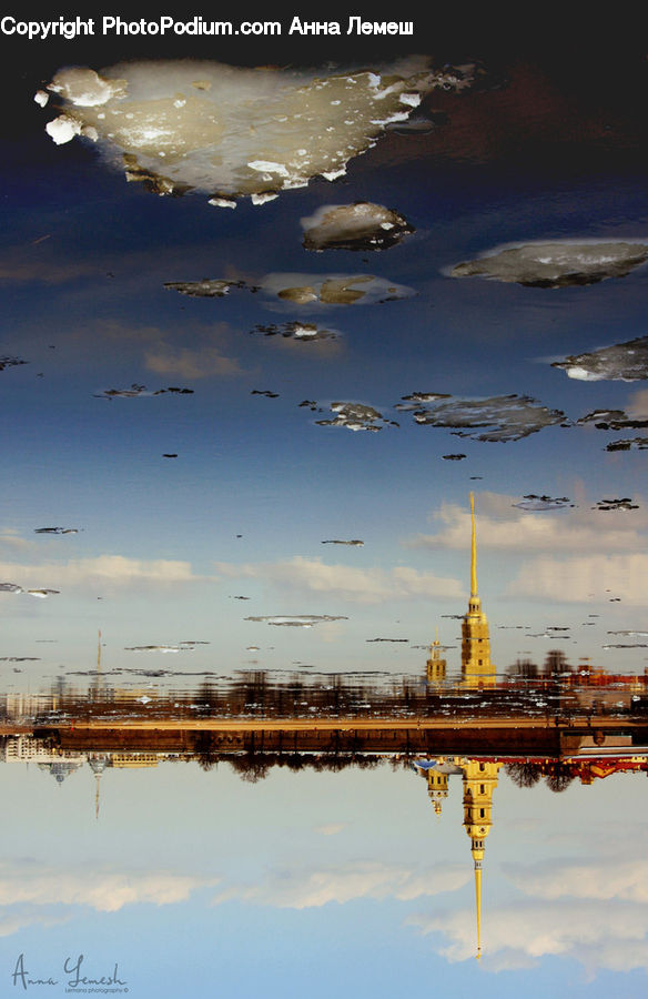 Architecture, Tower, Spire, Steeple, Crystal, Factory, Refinery