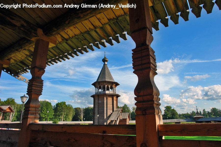 Patio, Architecture, Bell Tower, Clock Tower, Tower, Column, Pillar