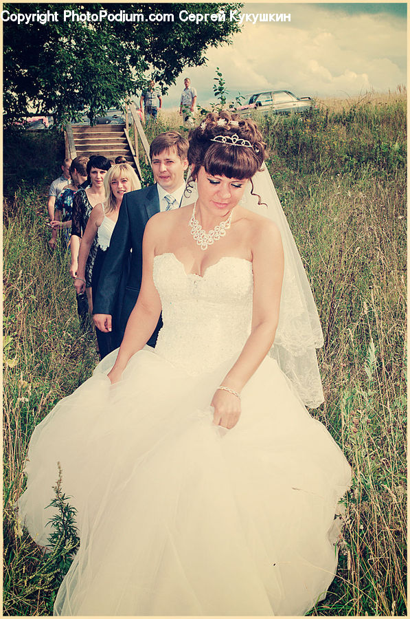 People, Person, Human, Wedding, Bridesmaid, Robe, Gown
