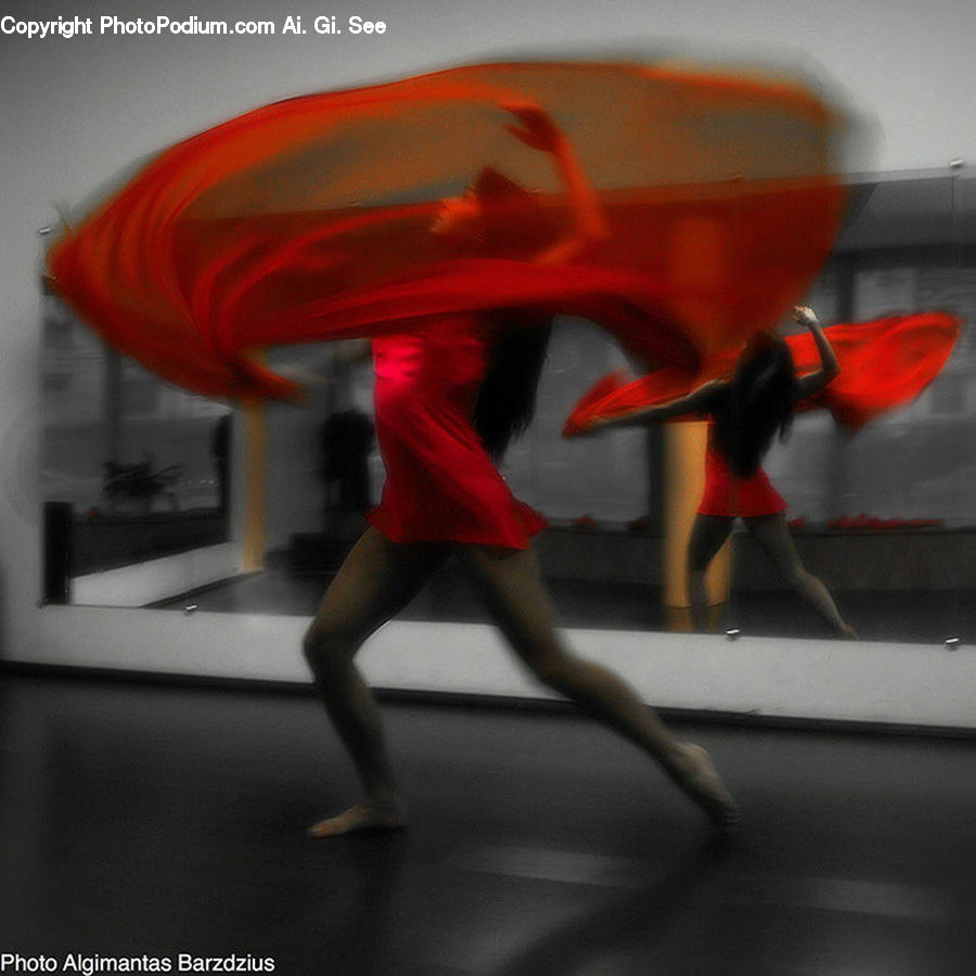 Dance, Dance Pose, Asphalt, Tarmac, Art, Modern Art