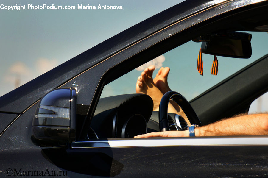 Car Mirror, Mirror, Glasses, Goggles, Sunglasses