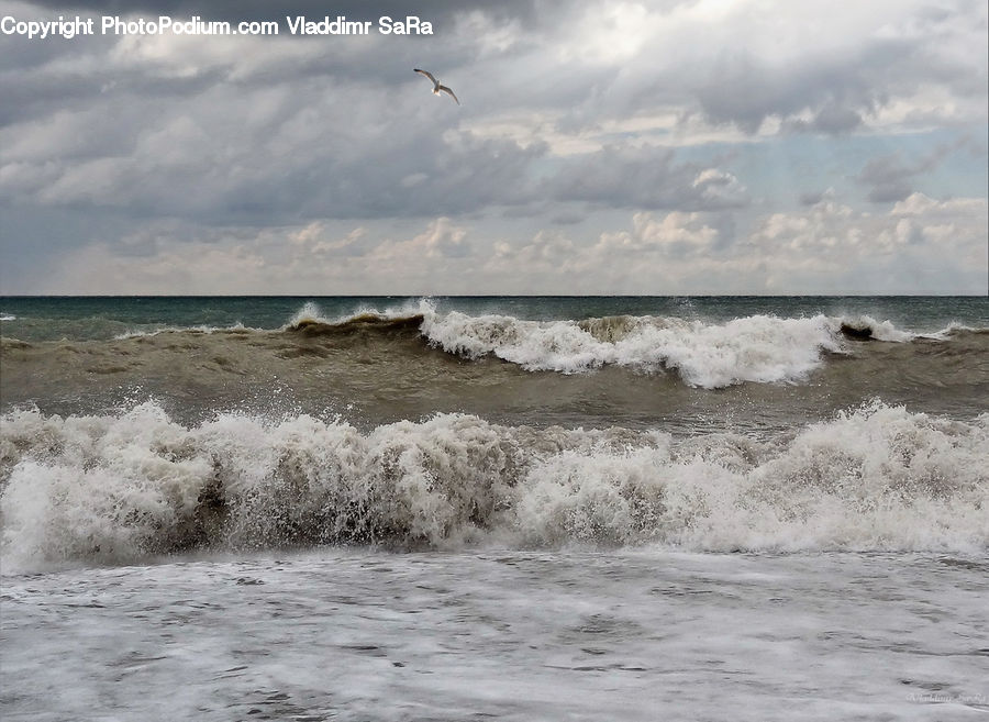 Outdoors, Sea, Sea Waves, Water, Beach, Coast, Ocean