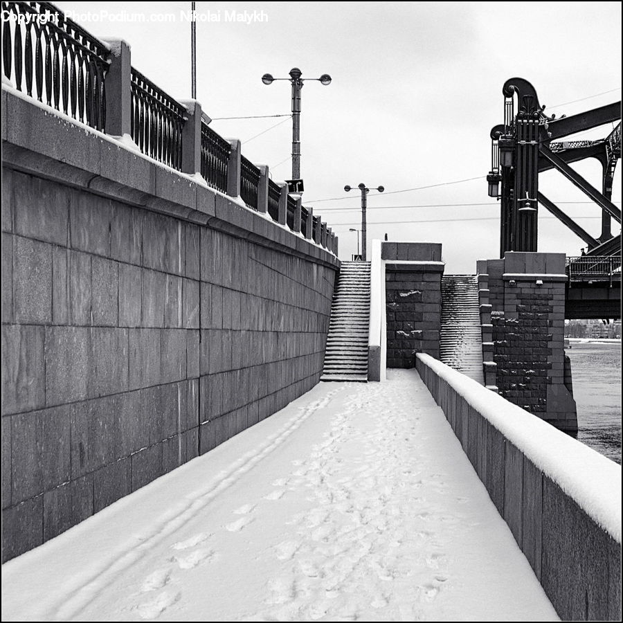 Boardwalk, Path, Pavement, Sidewalk, Walkway, Brick, Machine