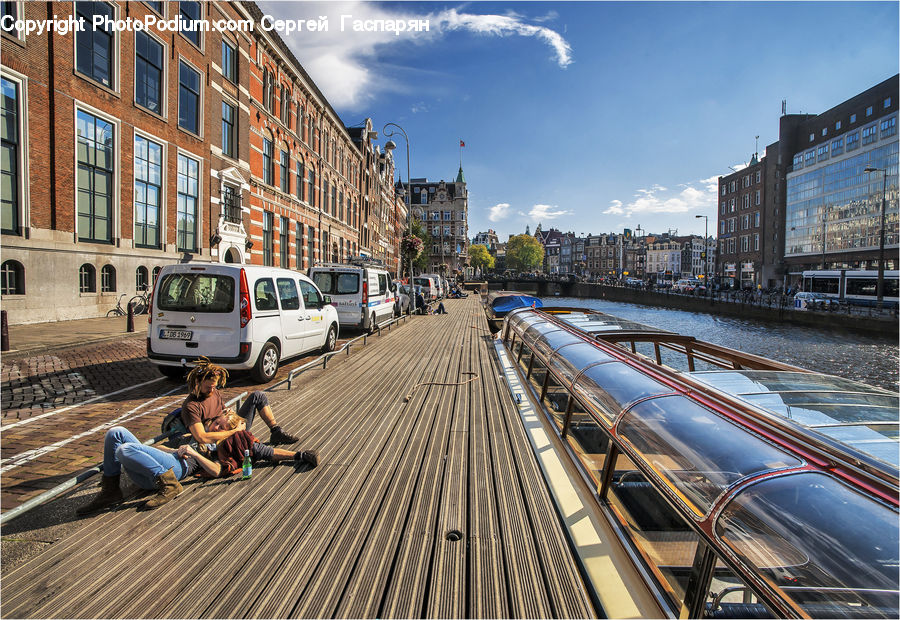 Boardwalk, Deck, Path, Sidewalk, Walkway, Transportation, Car