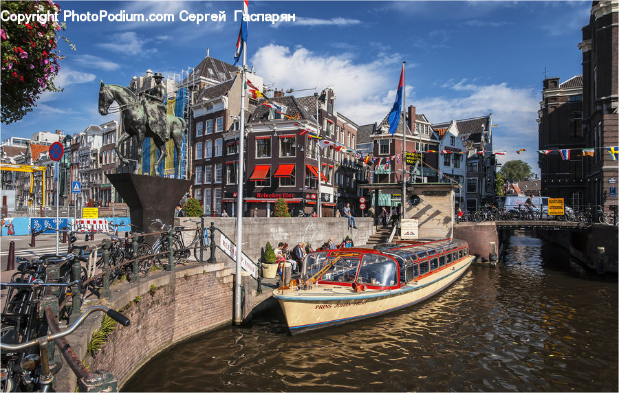 Boat, Gondola, Art, Sculpture, Statue, Canal, Outdoors