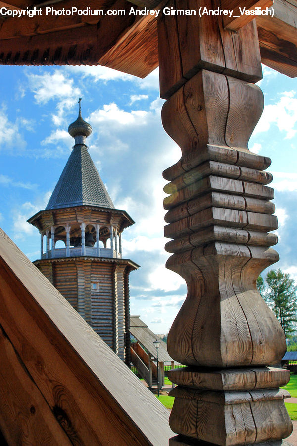 Architecture, Bell Tower, Clock Tower, Tower, Tiki, Totem, Column