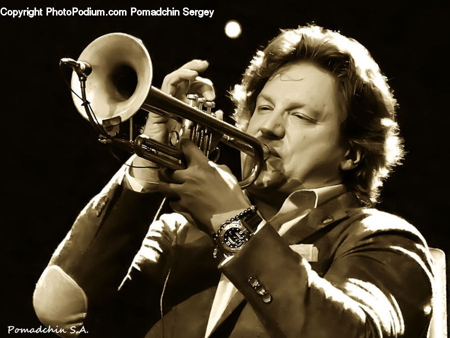 People, Person, Human, Brass Section, Flugelhorn, Horn, Musical Instrument