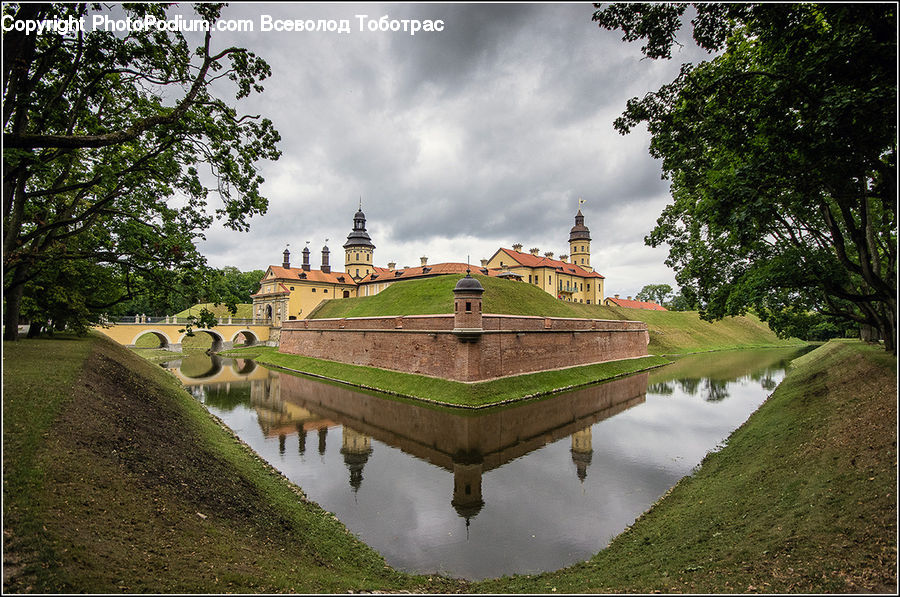 Castle, Ditch, Fort, Moat, Architecture, Canal, Outdoors