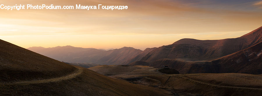 Desert, Outdoors, Dirt Road, Gravel, Road, Mountain, Mountain Range