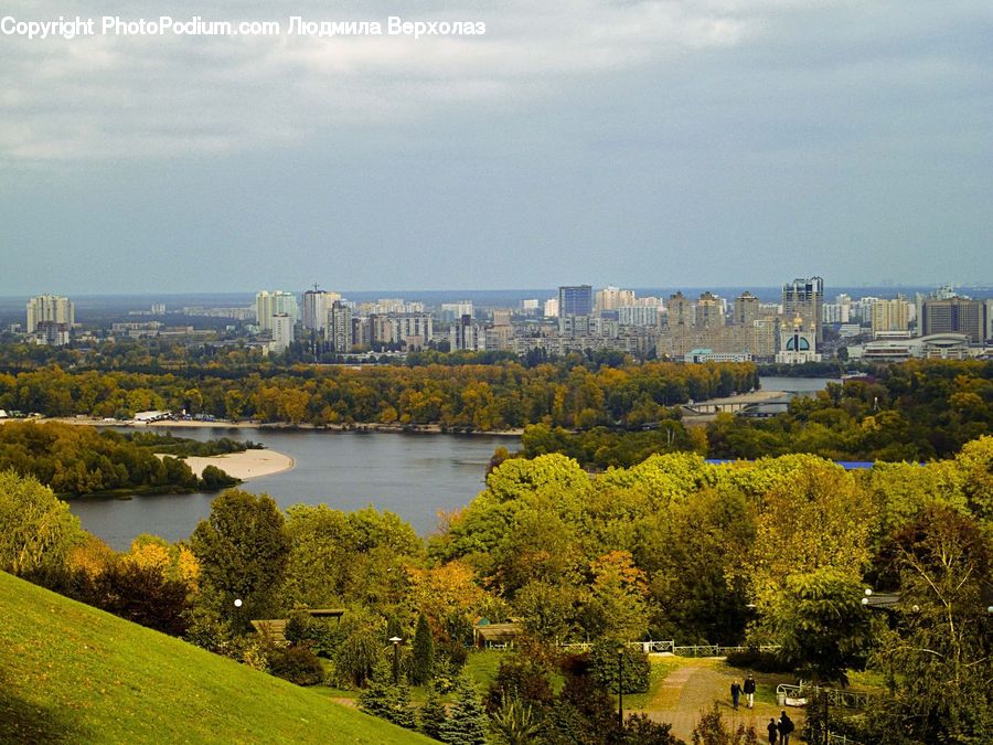 Outdoors, River, Water, Lake, City, Downtown, Metropolis