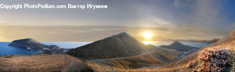 Mountain, Mountain Range, Outdoors, Coast, Sea, Water, Desert