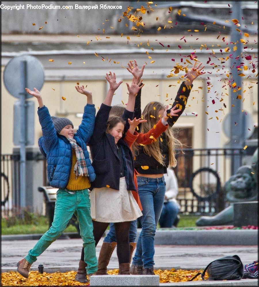 People, Person, Human, Gutter, Crowd, Bench, Clothing