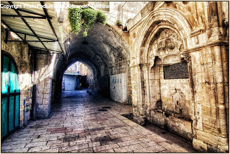 Tunnel, Brick, Aisle, Corridor, Alley, Alleyway, Road
