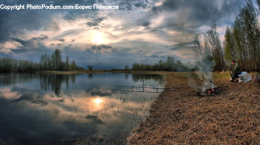 Land, Marsh, Pond, Swamp, Water, Dirt Road, Gravel