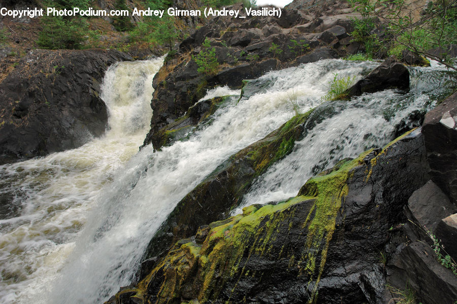 Outdoors, River, Water, Waterfall, Creek, Rock, Soil