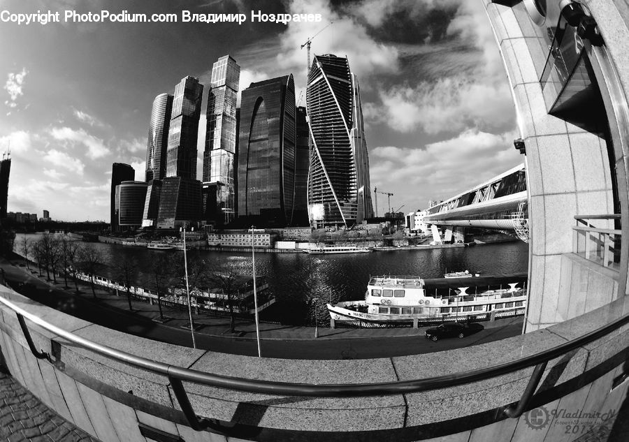 Fisheye, Cruise Ship, Ferry, Freighter, Ship, Tanker, Vessel