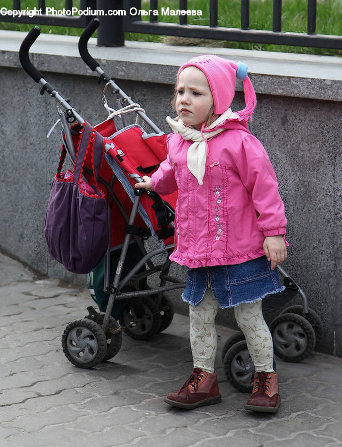 People, Person, Human, Stroller, Female, Girl, Woman