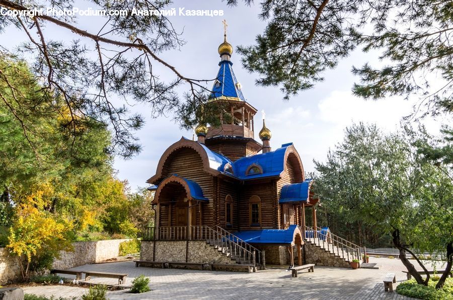Architecture, Spire, Steeple, Tower, Playground, Church, Worship