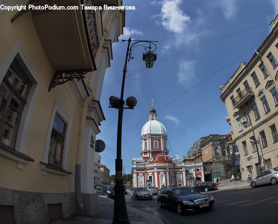 Architecture, Bell Tower, Clock Tower, Tower, Automobile, Car, Coupe