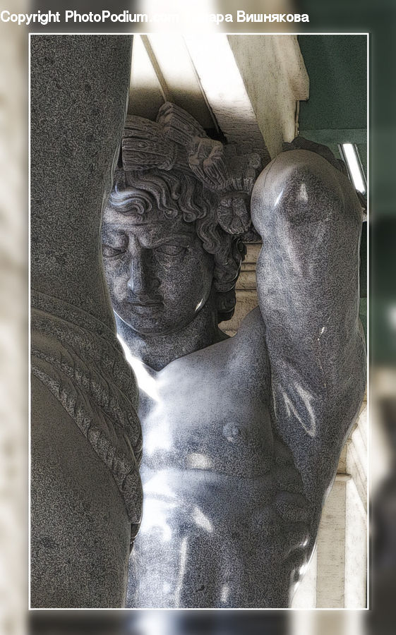 Head, Portrait, Art, Sculpture, Statue, Ancient Egypt, Collage
