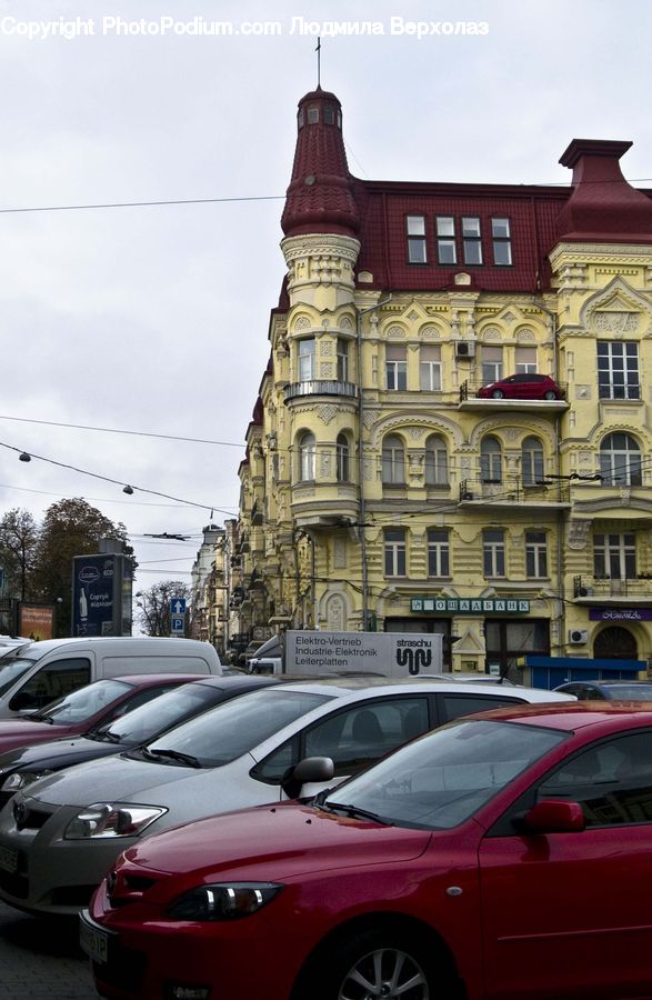 Parking, Parking Lot, Automobile, Car, Coupe, Sports Car, Vehicle