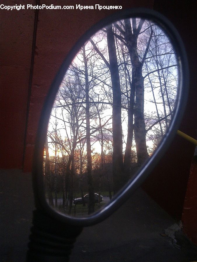 Hole, Porthole, Window, Car Mirror, Mirror