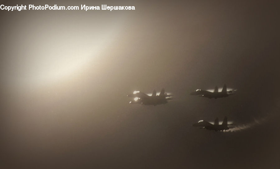 Aircraft, Airplane, Fog