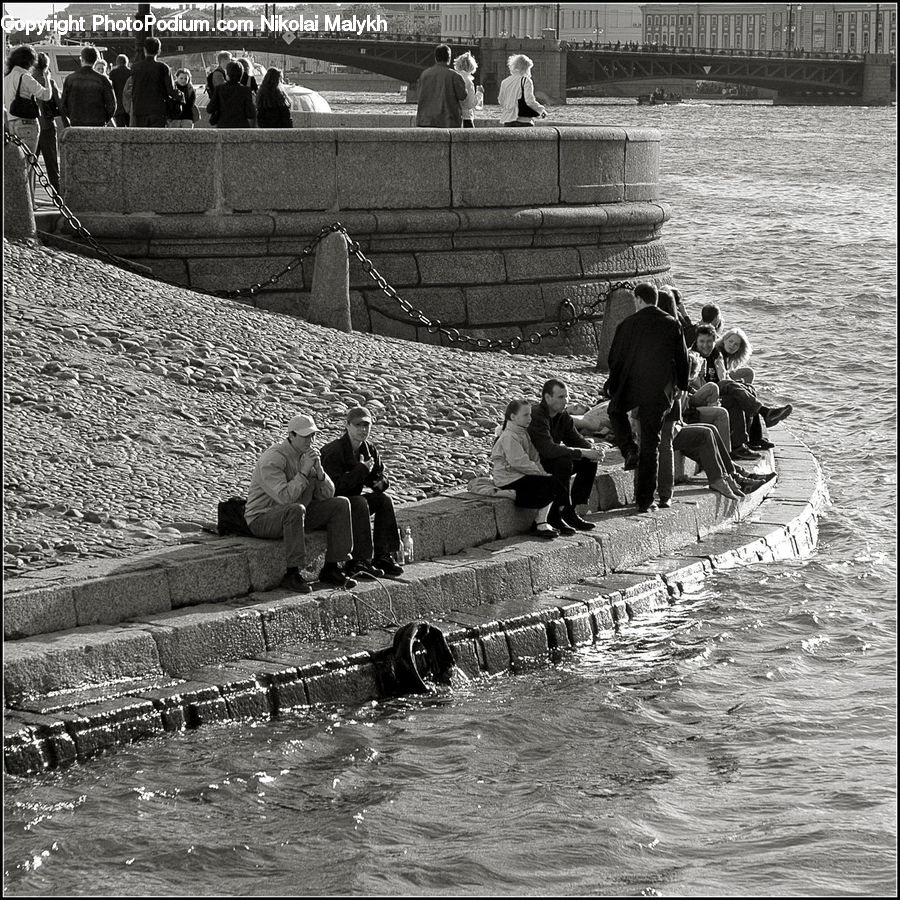 People, Person, Human, Bench, Tourist, Water, Dock