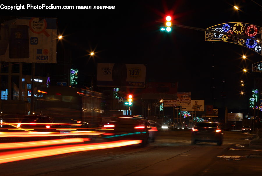 Intersection, Road, City, Downtown, Metropolis, Urban, Freeway