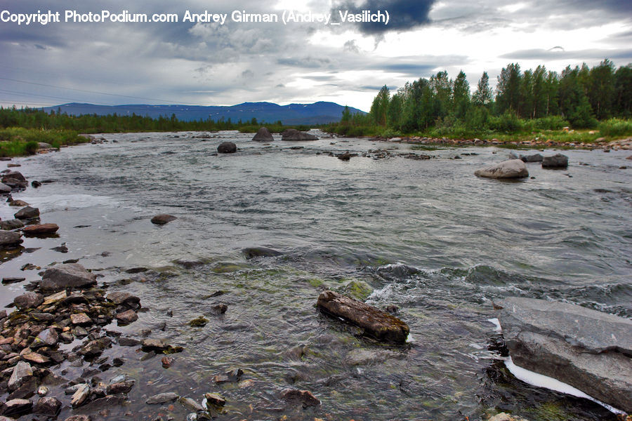 Rock, Outdoors, River, Water, Coast, Sea, Creek