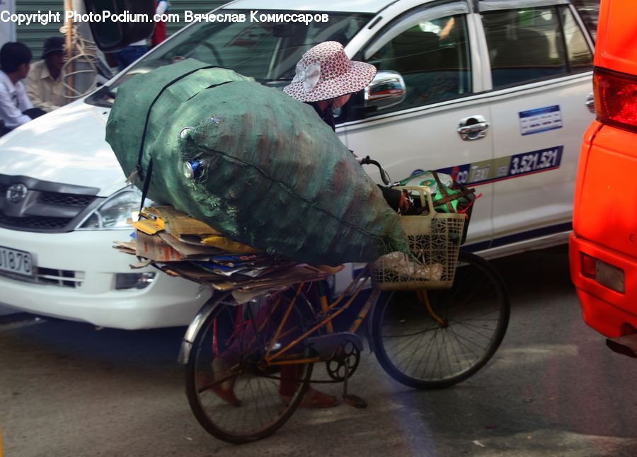Bus, Vehicle, Bicycle, Bike, Automobile, Car, Van