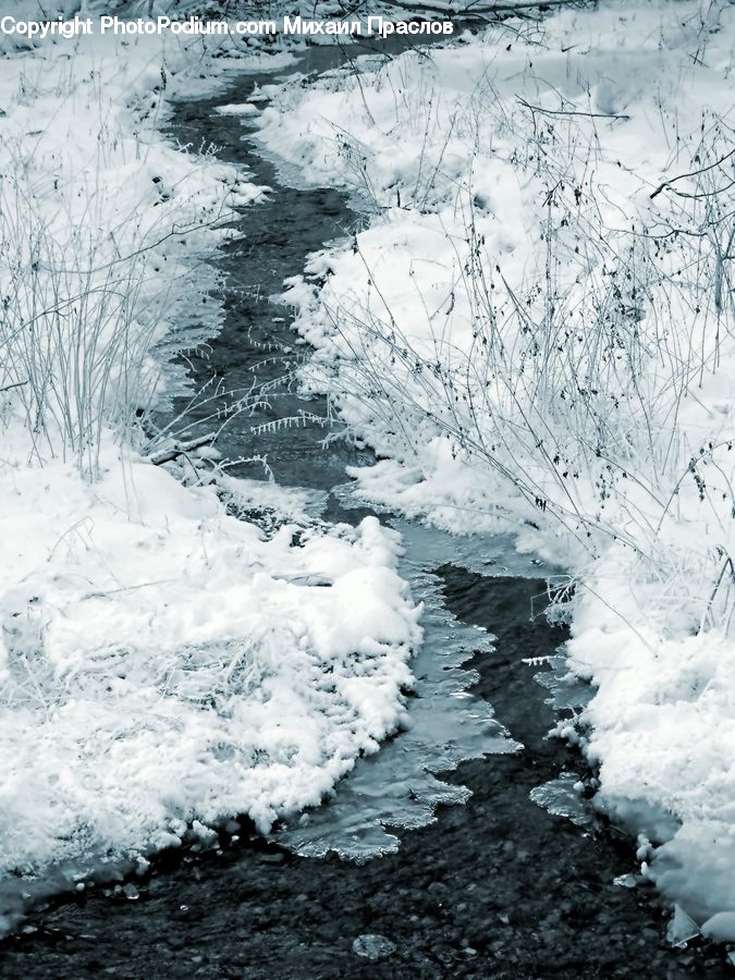 Ice, Outdoors, Snow, Sea, Sea Waves, Water, Landscape