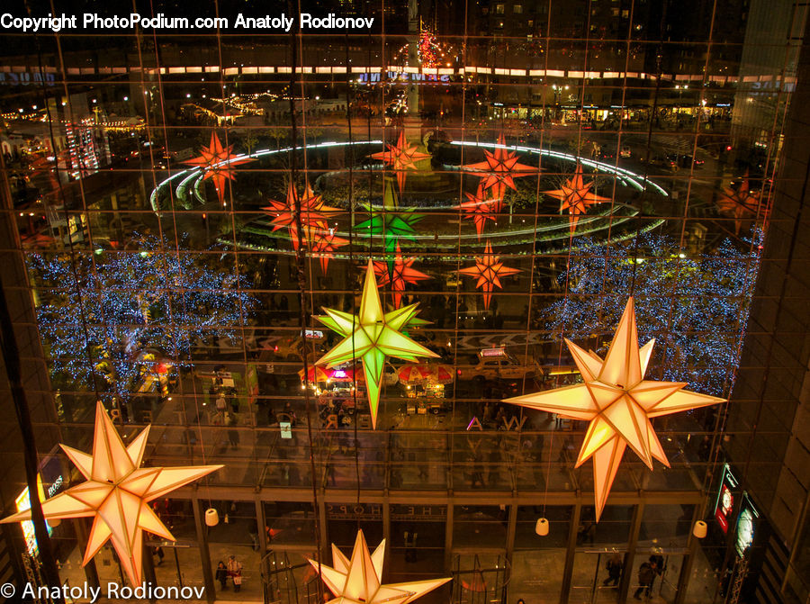 Star Symbol, Carnival, Festival, Parade, Night, Outdoors, Lighting