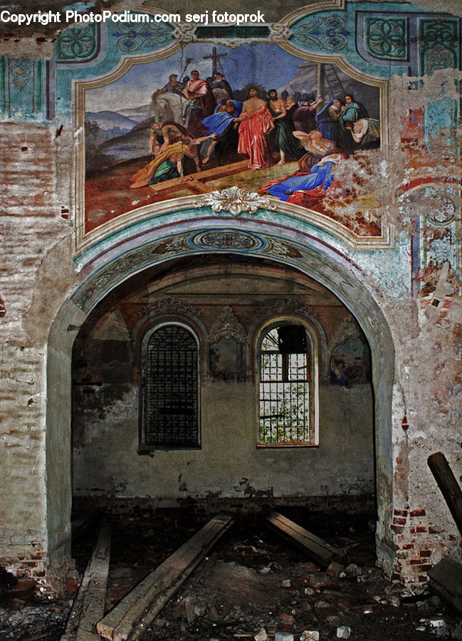 Brick, Art, Carpet, Tapestry, Rubble, Architecture, Housing
