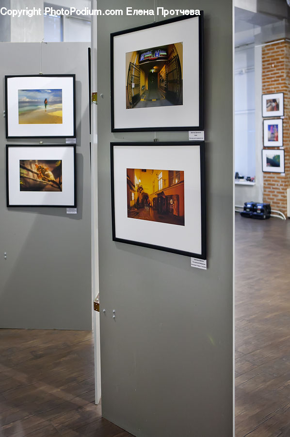 Art, Art Gallery, Corridor, Monitor, Screen, Subway, Train
