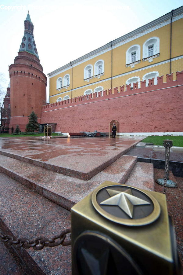 Drinking Fountain, Fountain, Architecture, Castle, Fort, Tower, Pavement