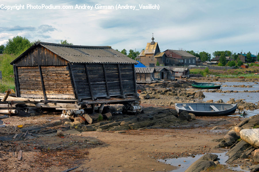 Boat, Watercraft, Cabin, Hut, Rural, Shack, Shelter