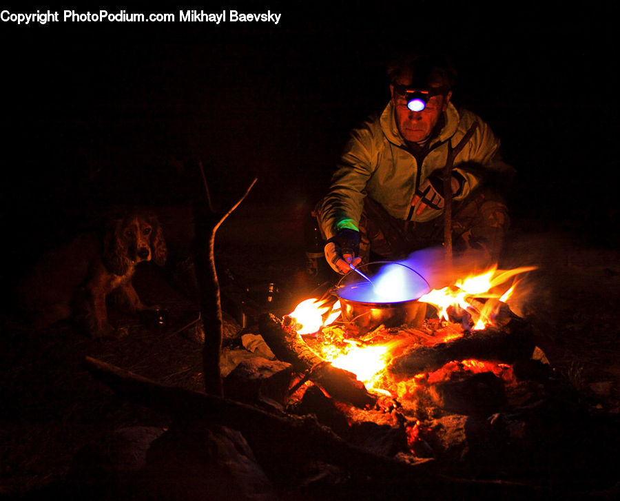 People, Person, Human, Bonfire, Campfire, Camping, Fire