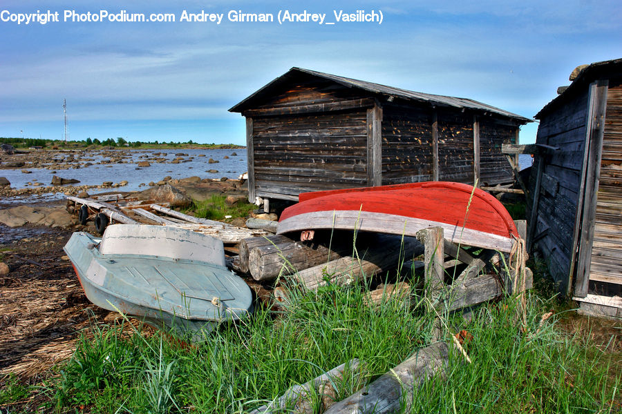 Cabin, Hut, Rural, Shack, Shelter, Boat, Watercraft
