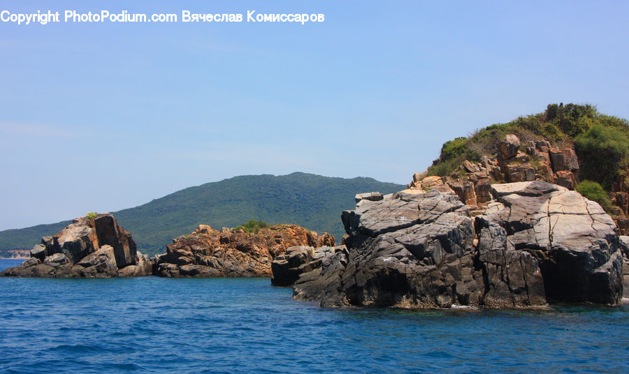 Promontory, Cliff, Outdoors, Coast, Sea, Water, Rock