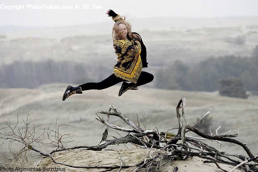 Soil, Ground, Rubble, Dance, Dance Pose, Plant, Tree