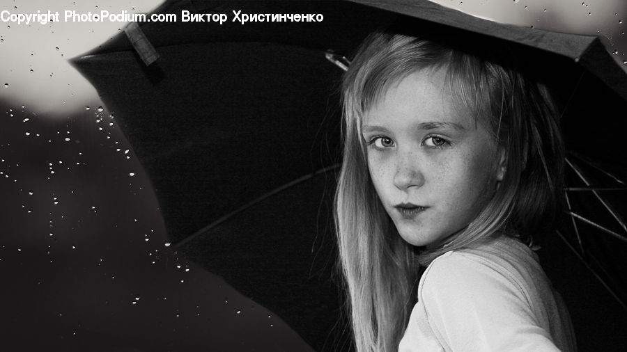 People, Person, Human, Umbrella, Portrait, Female