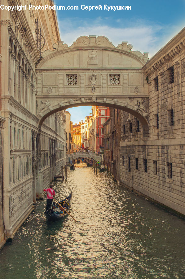 Canal, Outdoors, River, Water, Boat, Gondola, Road